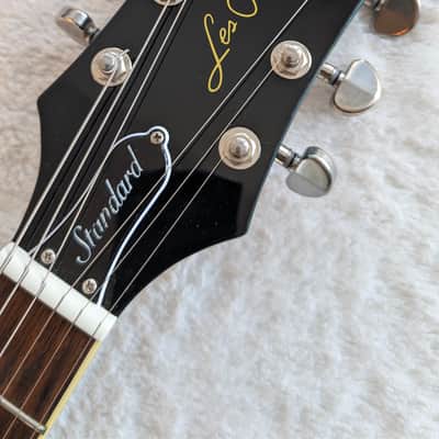 2022 Epiphone Les Paul Standard '60s Quilt Top - Transparent Blue image 4