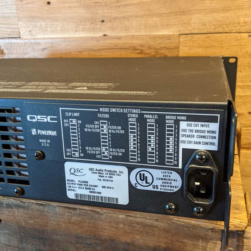 QSC PLX 3002 Power Amplifier | Reverb
