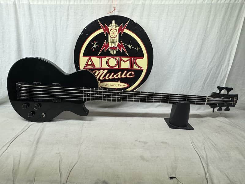 Gibson LPB-1/5 lpb-1 5 lpb1/5 Les Paul Special Bass Singlecut 5-string Bass 1998 - Ebony / Black image 1