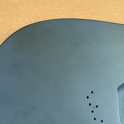 1876g Kohlin Guitars T-Type Roasted Pine replacement body Aged Nitro Lake Placid Blue Made in Sweden fits Fender Telecaster necks image 2