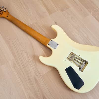 1984 Kramer USA Pacer Special Vintage Electric Guitar Creme w/ Floyd Rose, Case image 12
