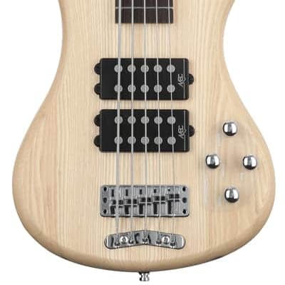 Warwick RockBass Corvette $$ 5-string Electric Bass Guitar - Natural Transparent Satin image 2