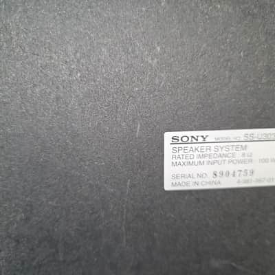 Sony SS-U3033 Bookshelf Speakers HiFi Stereo Left Right Home Audio Black Grills image 8