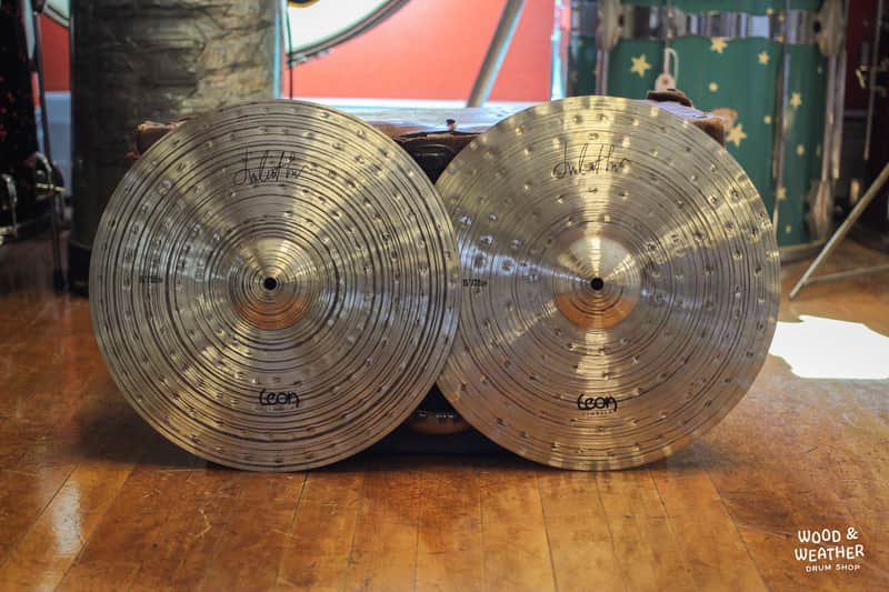 Leon Cymbals 15" Hammer Hats Hi-Hat Cymbals 1035/1215g image 1