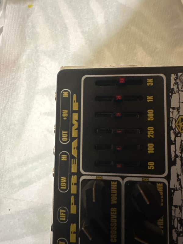 BARDIC AUDIO DUNGEON MASTER MK Two base preamp pedal MINT Sun, beta and PV preamps with graphic equalizer image 1
