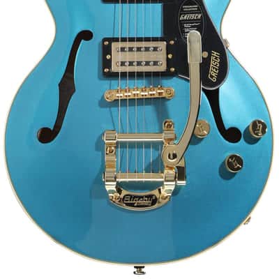 Gretsch LTD Streamliner Center Block Jr. Double-cut Semi-hollowbody Electric Guitar - Riviera Blue image 2