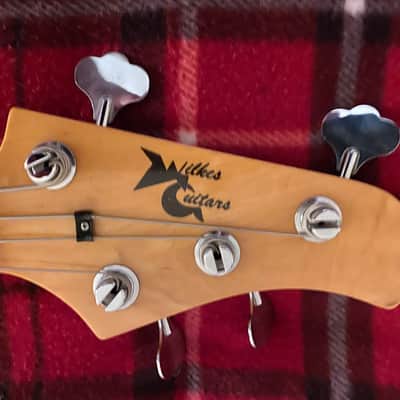 Wilkes Percussive Fretless Bass 1982 Custom 1982 Metallic Orange image 6
