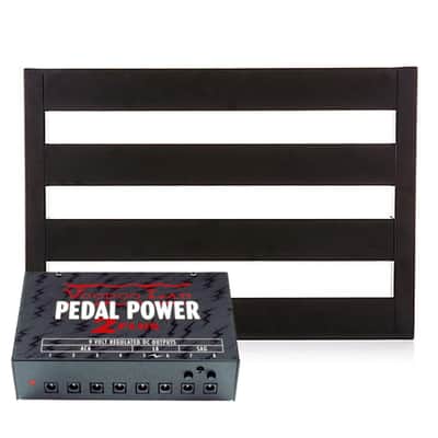Pedaltrain Classic JR Pedalboard 4 Rails 18x12.5 w/Soft Case Bundle w/ Voodoo Lab Pedal Power 2 PLUS Power image 1