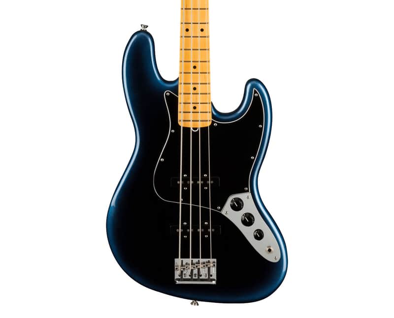 Used Fender American Professional II Jazz Bass - Dark Night w/ Maple FB image 1