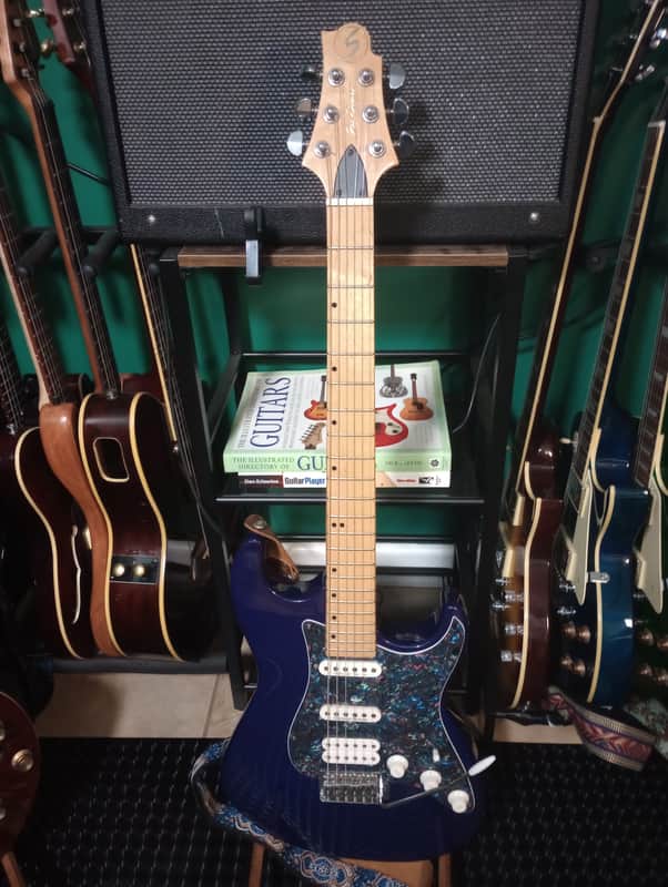 *CUSTOM* Samick Greg Bennett Signature Malibu *SEYMOUR DUNCAN PICKUPS* COIL SPLIT 2004 - Cobalt image 1