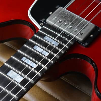 2000 Gibson USA Limited Edition ES-335 BP Translucent Red, Black Binding, Ebony Board w/OHSC, RARE image 23