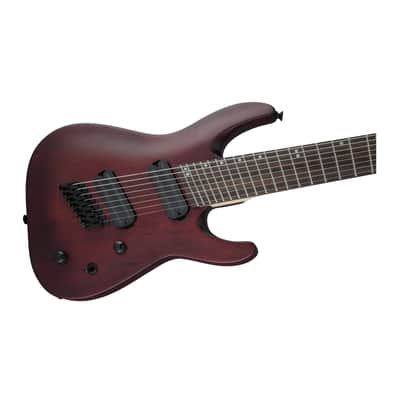 Jackson X Series Dinky Arch Top DKAF8 MS 8-String, Laurel Fingerboard, Multi-Scale Electric Guitar with 24 Jumbo Frets (Right-Handed, Stained Mahogany) image 5