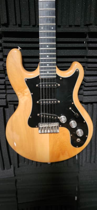 Vintage 1979 Kramer DMZ 3000 Aluminum Neck Electric Guitar Natural w/ Hard Case