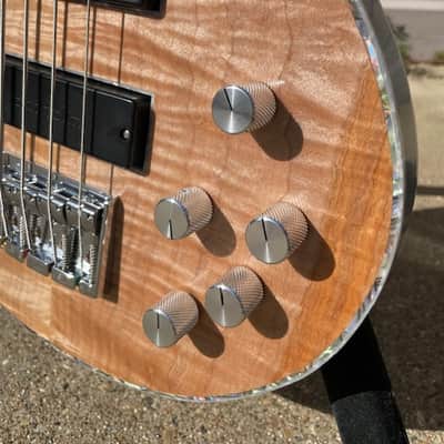 JLC Guitars Anaheim Bass - Natural, Aquamarine Metallic image 7