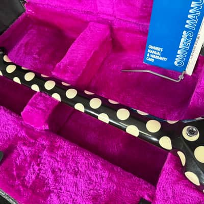 1998 Jackson USA Custom Shop Randy Rhoads - Limited Edition Flying V - Black with White Polka Dots - 150/150 image 18
