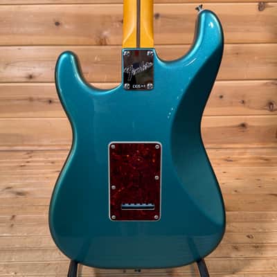 Fender American Professional Classic Stratocaster Electric Guitar - Faded Sherwood Green Metallic image 4