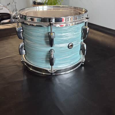 Pearl Masters Maple Complete 22" 5-Piece Drum Kit - Ice Blue Oyster + Sabian AAX Cymbals 2019 image 8