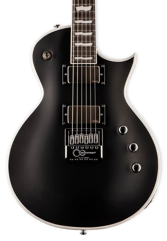 ESP LTD EC-1000 Evertune BB Electric Guitar. Black Satin image 1