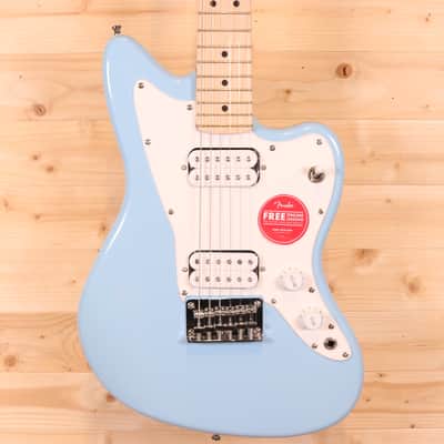 Squier Mini Jazzmaster HH Short-Scale Electric Guitar - Maple Fingerboard, Daphne Blue image 1