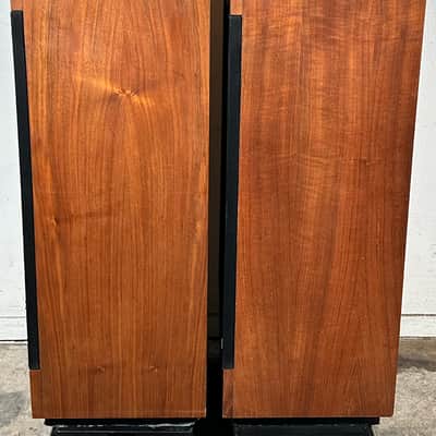 Mid Century Modern Speakers KLH Set 355 The Baron Tower Walnut Glass image 12