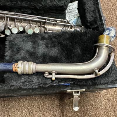 C. G. Conn Melody Alto Saxophone with Hard Shell Case Silver Plated - USED image 4