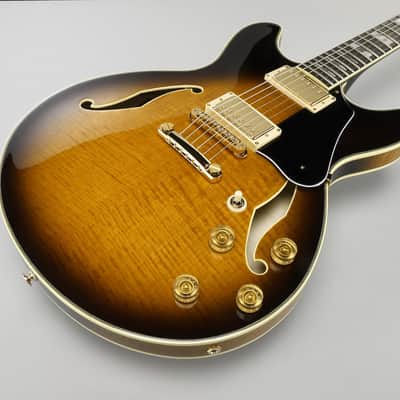 Ibanez JSM100-VT John Scofield Signature Hollow Body Guitar 6-String - Vintage Sunburst + Case MS100C image 9