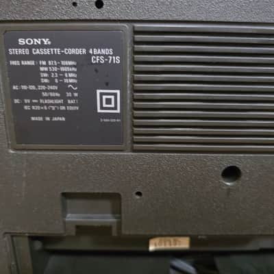 Sony CFS-71S Rare Vintage Cassette Deck Boombox Japan Warranty image 7