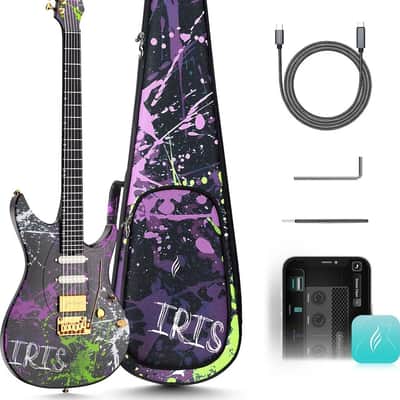 Enya Inspire: Carbon Fiber Super ST Smart Guitar Signature Inspire Iris image 1