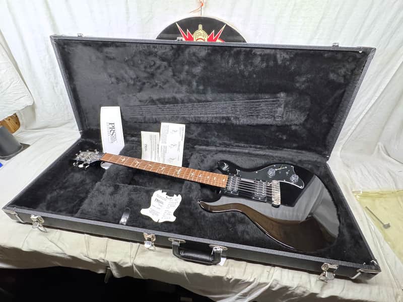 PRS Paul Reed Smith USA Mira Guitar with Case 2008 - Black image 1