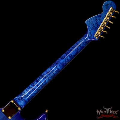 Fender Custom Shop Masterbuilt Yuriy Shishkov 1969 Stratocaster NOS Flame Top Birdseye Nk Royal Blue image 11