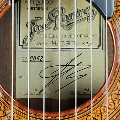Ramirez Vintage 1975 Class 1A 8-String Classical Guitar, Made in Madrid, w/Paperwork, HSC image 13