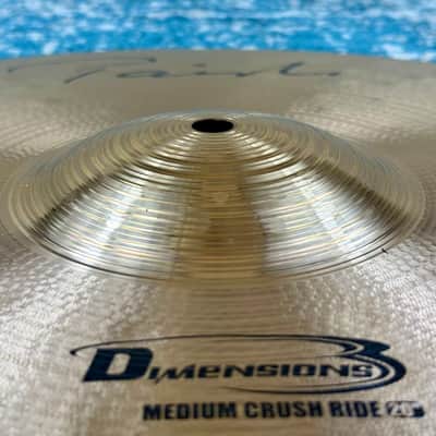 Hard to find one of these this clean! Paiste 20" DIMENSIONS MEDIUM CRUSH Ride 2335g image 4