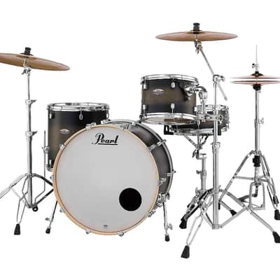 Pearl Decade Maple Satin Black Burst Drums 24x14/13x9/16x16 3pc Shell Pack Drumset NEW Auth Dealer image 3