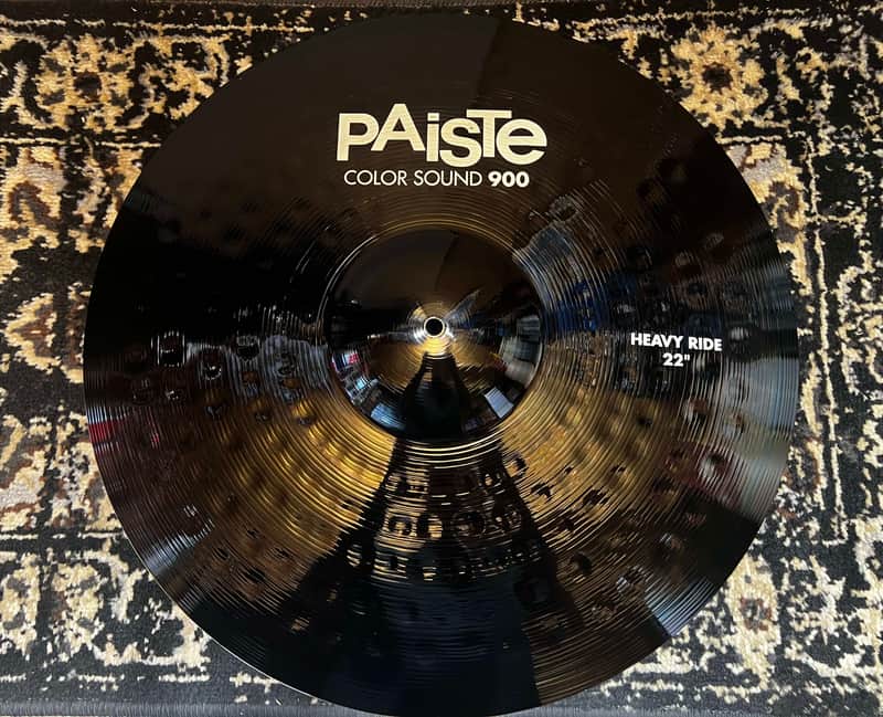 Paiste 22" Color Sound 900 Series Heavy Ride Cymbal - Black image 1