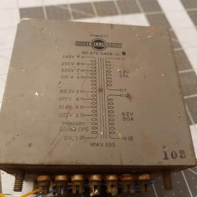 Collins 672 0428 00 9 TFIAOIYY Transformer 6.3 V Vintage Power potted hermetically sealed filament heater Tested Tube Amp Project 1950s image 1