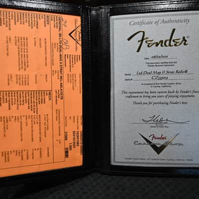 Fender Custom Shop LTD Dual Mag II Stratocaster Relic 2021 - Aged Black over 3-Color Sunburst #3023 image 13