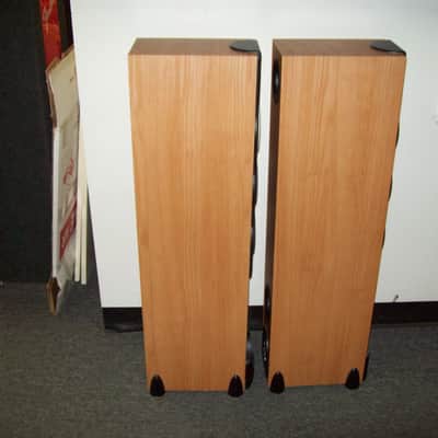 Set Of Paradigm Monitor 7 V.6 Hi Fi Speakers Cherry image 3