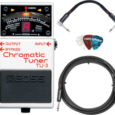 Boss TU-3 Chromatic Tuner w/ Instrument Cables image 1
