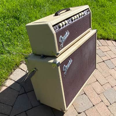 Fender Tremolux Piggy Back Amp 1962 - Beige Tolex image 3