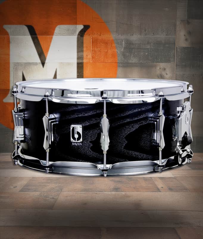 British Drum Co. RAV-14-6-SN Raven Series Snare Drum 6" x 14" (RAV-14-6-SN-U) image 1
