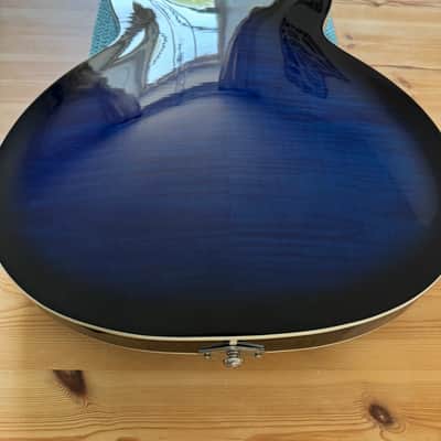 Hagstrom Super Viking – Semi Hollow, Dark Baltic Sea Blue – Excellent Condition image 9