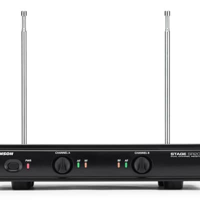 Samson Stage 200 Dual Channel Vocal Wireless System (2) Q6 Dynamic Mics (VH200-Q6 x 2/SR200) - Group D image 3