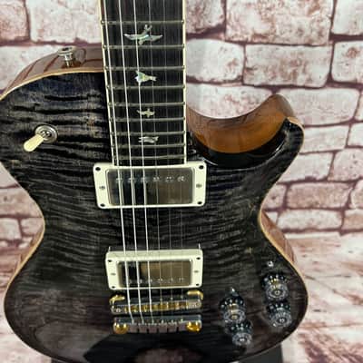 PRS McCarty Singlecut 594 - Charcoal Burst Natural Back image 6