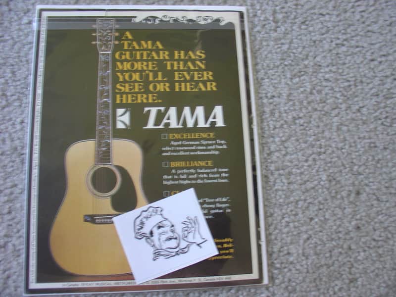 Tama Vintage Advertisement for Tama guitars 1970's image 1