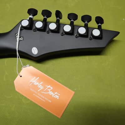 Harley Benton HWY-25BKS Progressive 2022 Black Matte Free FretWerx Setup and Fret Polish USA Stock image 16
