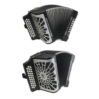 Hohner Compadre Diatonic Accordion - Keys of F/Bb/Eb - Black -NEW image 5