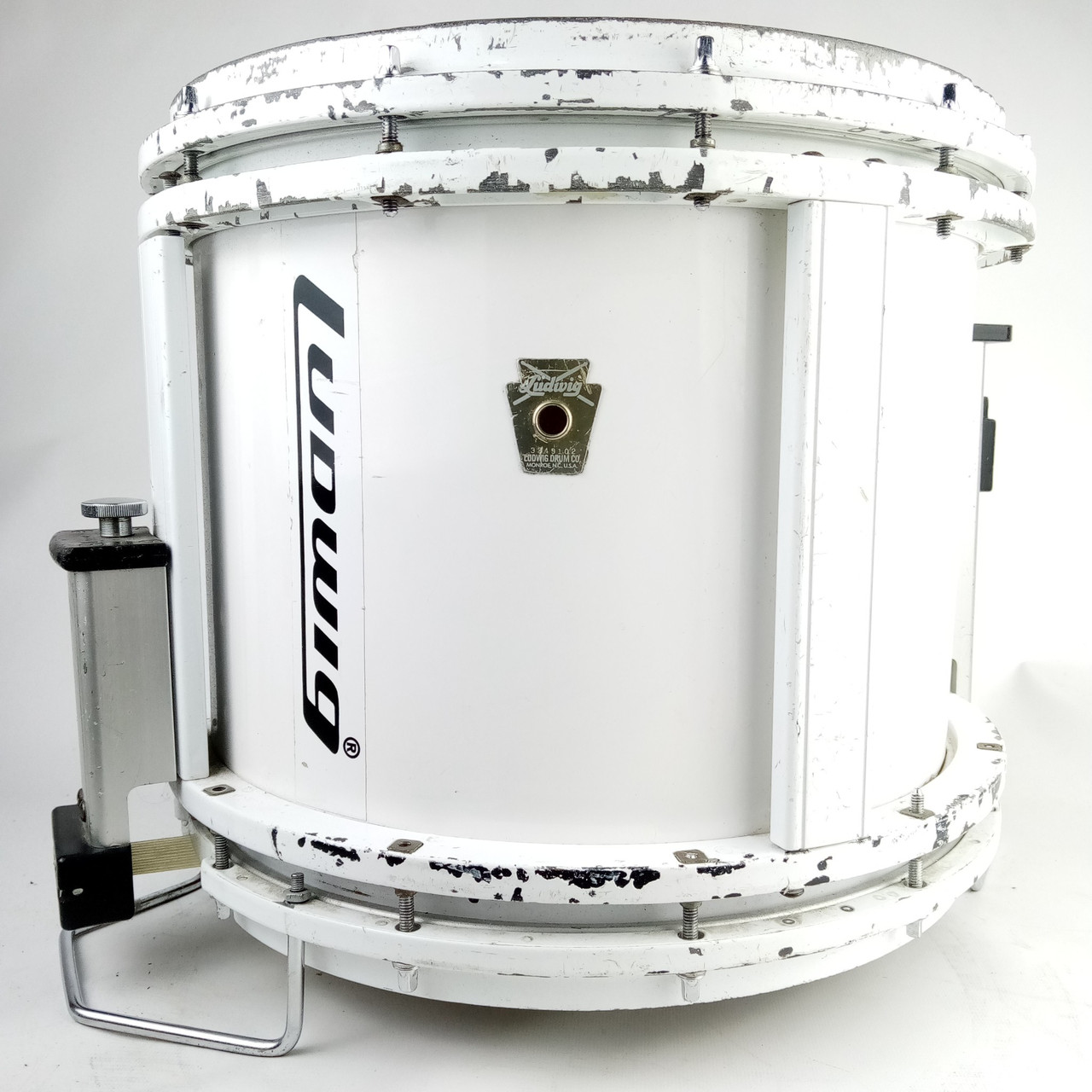 Ludwig Free Floater LFF024DMSF 14x12" Marching Snare Drum White Magnesium Frame — main photograph