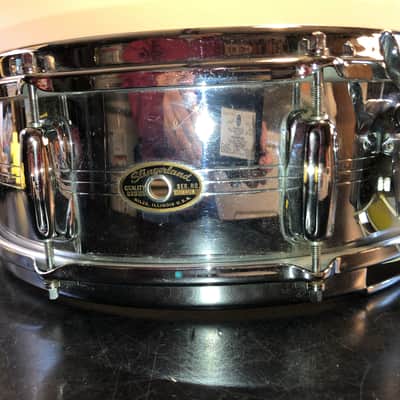 Slingerland - Chrome Over Brass Sound King Snare Drum image 9