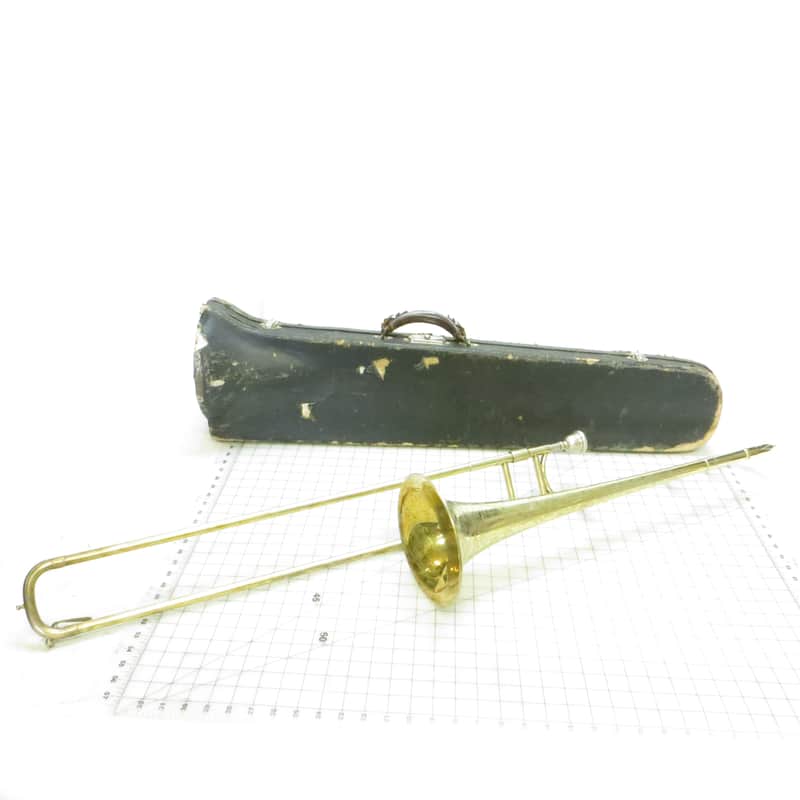 King, by H.N. White Demonstrator Medium Bore Low Pitch Trombone Late 1920s - Brass image 1