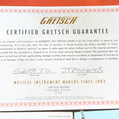 MINTY! 2024 Gretsch Limited Edition G6134-TG Electric Guitar Gold Paisley Penguin + COA OHSC image 4